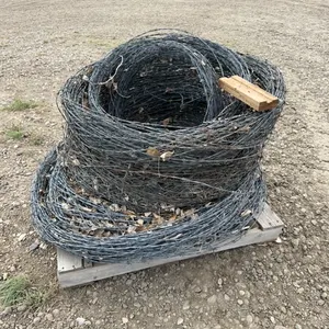Hand rolled barbed wire