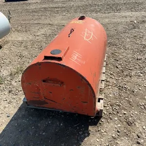100 gallon red steel slip tank