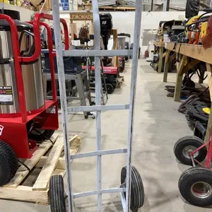 Gray steel shop cart