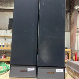 Abstract, upright speakers