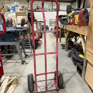 Steel two wheel shop cart