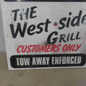 West Side Grill Wood Sign 24'' x 24'' 