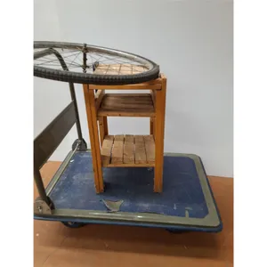 **Wooden Shelf (13 x 13x 24),  Bike Tire & Hand Truck Dolly (36" x 24")- CANNOT SHIP