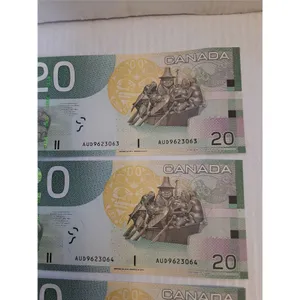 ^(5) Canadian Twenty Dollar Bills (Sequential Order) - Issued 2004, Printed 2010 - Uncirculated