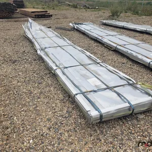 Approx. 3' x 18' Galvanized Painted Red Corrugated Sheet Tin - Must Take 140 Times The Bid Price
 UNRESERVED