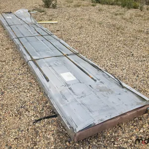 Approx. 3' x 18' Galvanized Painted Grey Corrugated Sheet Tin - Must Take 140 Times The Bid Price
 UNRESERVED