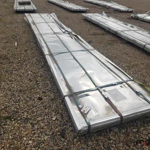 Approx. 3' x 18' Galvanized Painted Grey Corrugated Sheet Tin - Must Take 140 Times The Bid Price
 UNRESERVED
