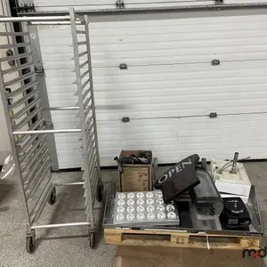 Cooling Rack, Open Sign, Muffin Pans, Stainless Steel Shelves and More
 UNRESERVED