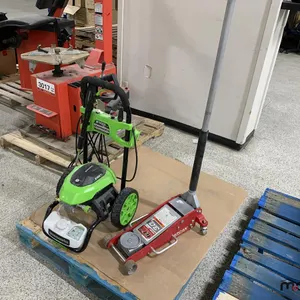 3-Ton Floor Jack and Greenworks 2,100 PSI Electric Pressure Washer (Incomplete)
 UNRESERVED