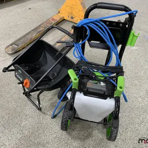 Greenworks Pro Electric Pressure Washer and Seed/Fertilizer Spreader
 UNRESERVED