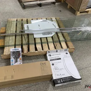 Glass Panel Shower Walls, Vanity Light, Shower Head and Toilet Seat
 UNRESERVED
