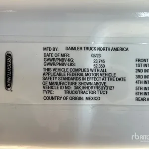 2024 Freightliner Cascadia 126 6x4 T/A Sleeper Truck Tractor