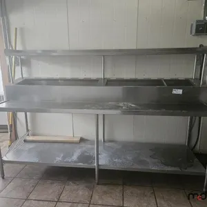 Stainless Steel Prep Table w/ Shelves
 UNRESERVED
