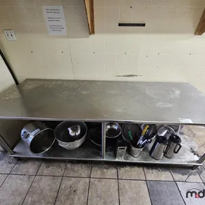 Stainless Steel Prep Table (Contents Not Included)
 UNRESERVED