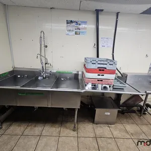 Stainless steel Sink w/ Dish Racks (Grease Trap Not Included)
 UNRESERVED