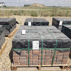 Approx. (360/83 Sq. Ft.) of Roman Paver 8" x 4" x 2 3/8" Mocha Coloured Patio Stones
 UNRESERVED