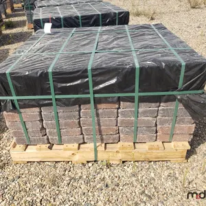 Approx. (240/83 Sq. Ft.) of Roman Paver 8" x 6" x 2 3/8" Mocha Coloured Patio Stones
 UNRESERVED