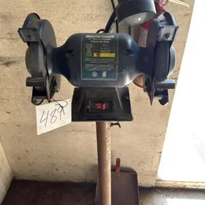 Mastercraft 8" bench grinder on shop-built stand
