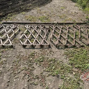 4 section diamond harrow with drag bar