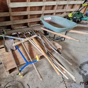 Ames Easy Roller Wheelbarrow and Assorted Garden Tools
 UNRESERVED