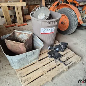 Pallet of Assorted Lights and Containers
 UNRESERVED
