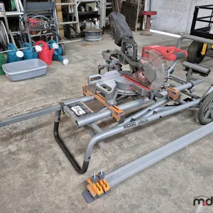 Milwaukee 7 1/4" Dual Bevel Compound Mitre Saw and Rigid Stand
 UNRESERVED