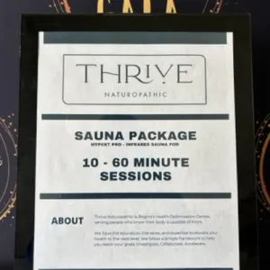 (10) 60-Minute Sauna Package (Thrive Naturopathic)
 UNRESERVED