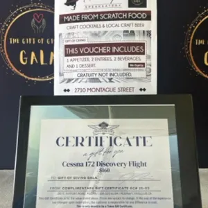 Date Night - Discovery Flight Around Regina & Dinner for 2 (Tommys Speakeatry & Regina Flying Club)
 UNRESERVED