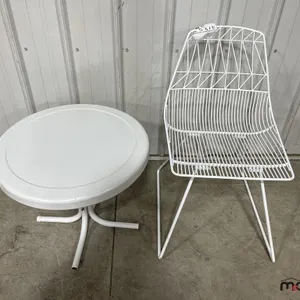 Chair and Round Table
 UNRESERVED