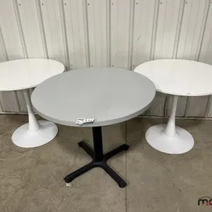 (3) Assorted Round Tables
 UNRESERVED