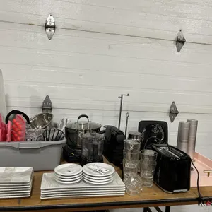 Countertop Stove, Coffee Machines, Plates, Glasses and More
 UNRESERVED