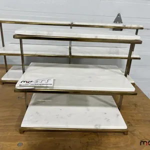 (3) Marble Cupcake Stands
 UNRESERVED