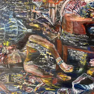 Gatsby Inspired Painting by Jennifer Fong
