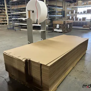 Pallet of Cardboard and Wood Rack w/ Roll of Foam 
 UNRESERVED