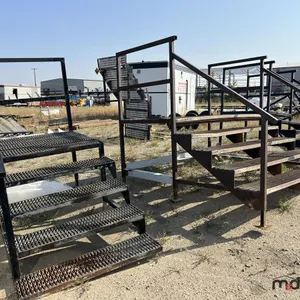 (2) 4' Wide Steel Staircases & 8' Wide Steel Staircase
 UNRESERVED