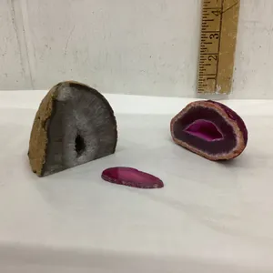 (2) GEODES & AGATE SLICE