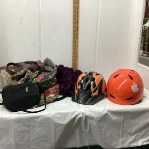 HELMETS, PURSES