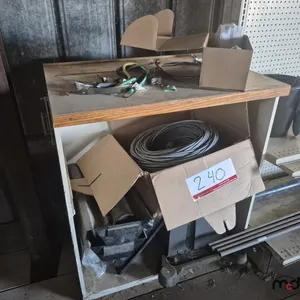 Paint Can Shaker, Cables, Cabinet & Assorted Hardware
 UNRESERVED