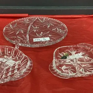 3 PC. PINWHEEL CRYSTAL