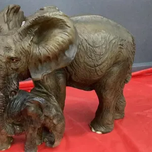 ELEPHANT COW WITH CALF