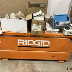Ridgid Jobsite Toolbox and Assorted Cabinet Hardware
 UNRESERVED
