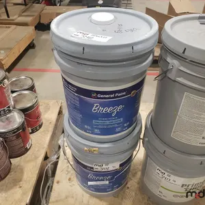 (2) Pails of General Paint Breeze Interior Semi Gloss White
 UNRESERVED