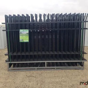(22) F10 Hurricane 10' Wrought Iron Site Fence Panels
 UNRESERVED