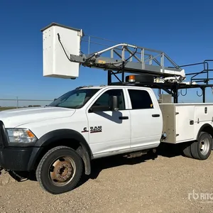 2004 Telelift TTS 20-5-GY 31 ft on 2015 Ram 4500HD 4x4 Crew Cab Bucket Truck