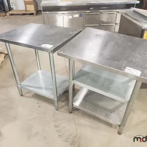 (2) Stainless Steel Tables
 UNRESERVED
