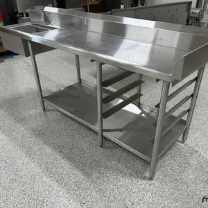 96'' Stainless Steel Counter w/ Sink
 UNRESERVED