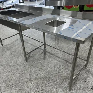 92'' Stainless Steel Counter/Sink
 UNRESERVED