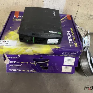 (3) Boxes of Parweld (15') Torch Cable, (2) Rolls of Weld Wire & Prowatt SW 2000 Inverter
 UNRESERVED