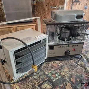Comfort Zone Electric Utility Heater & Touch & Glow Kerosene Fire Heater
 UNRESERVED