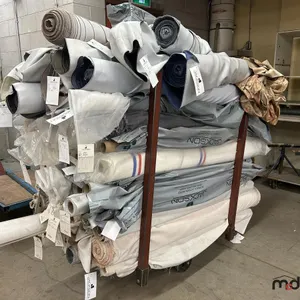 Rolling Cart w/ Contents of Rolls of Fabric 
 UNRESERVED
